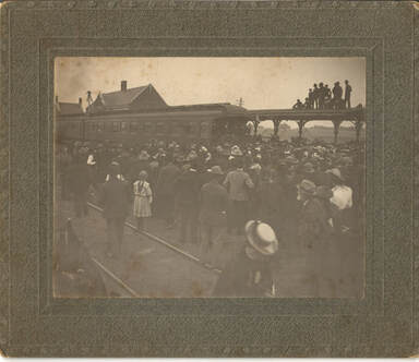 President Roosevelt at the Depot in 1903